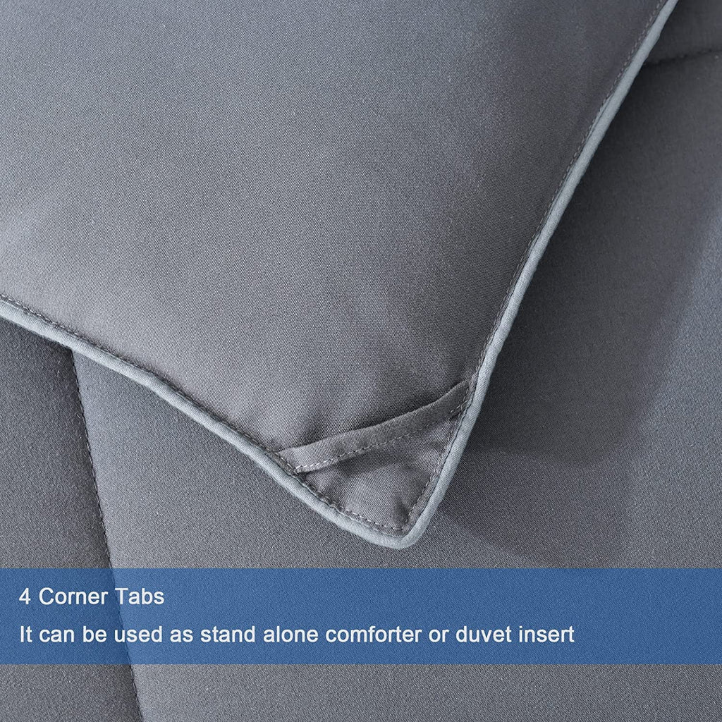 Soft Twin XL Comforter Duvet Insert-Lightweight Down Alternative Comforter with Corner Tabs-Fluffy Breathable Machine