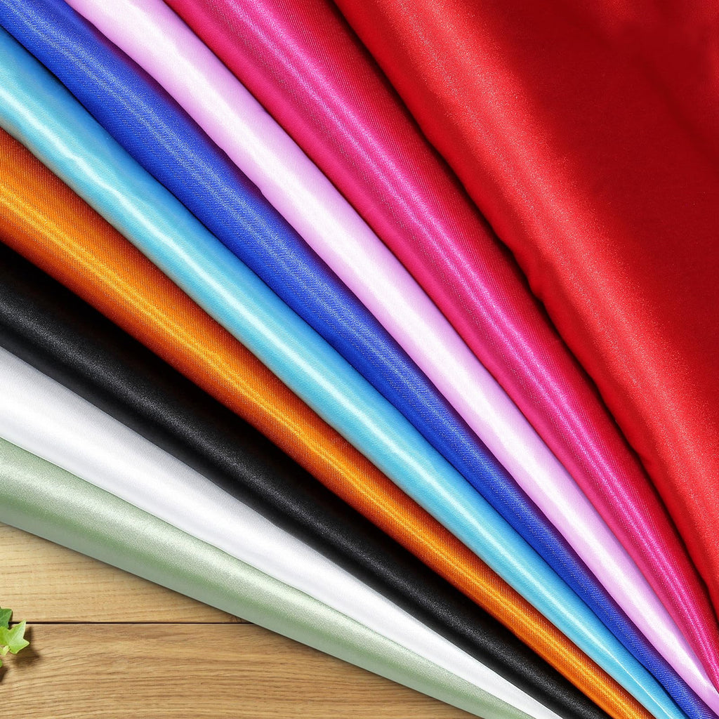 White Satin Fabric, 55" Wide, 2 Yards
