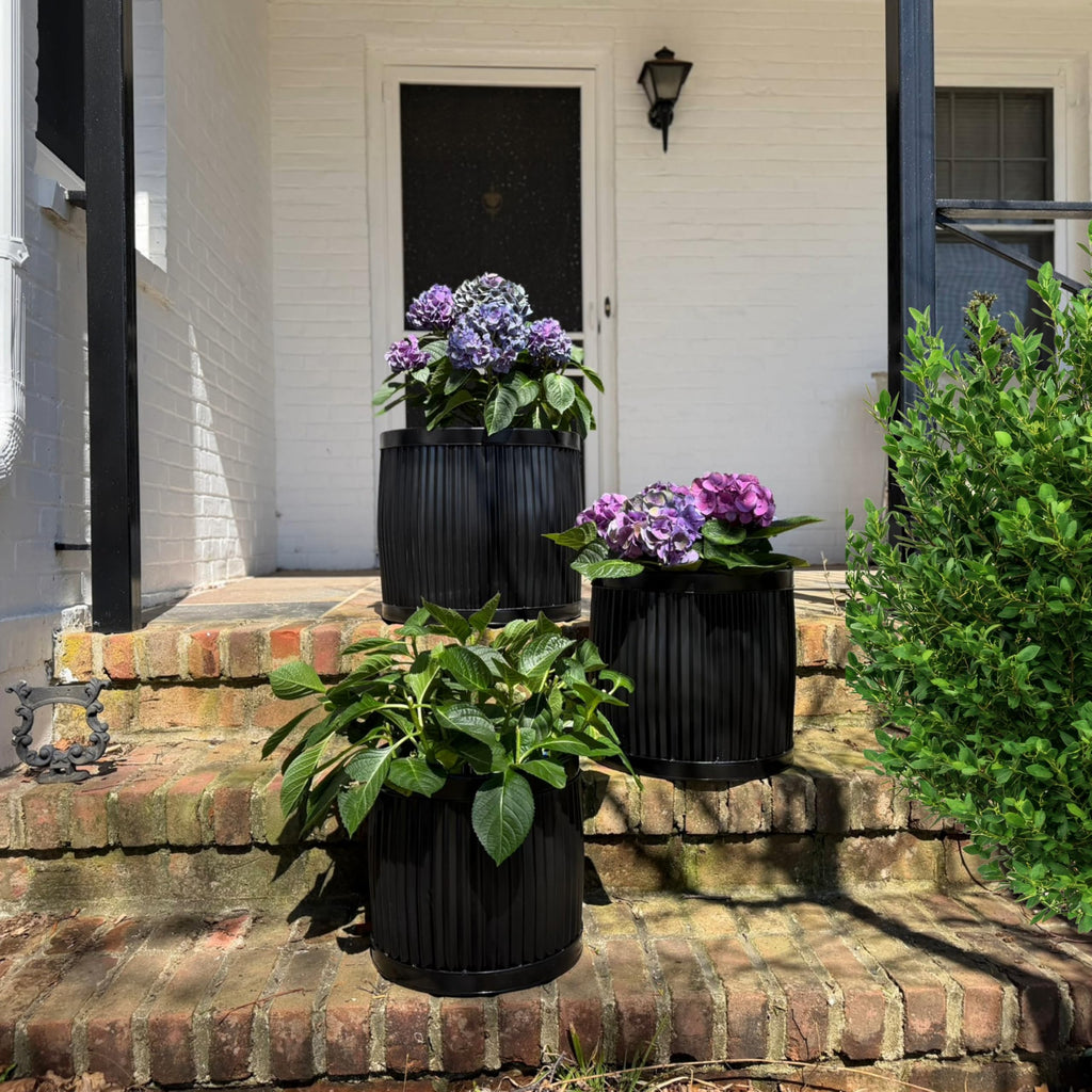 French Country Style Belly Bucket Planters