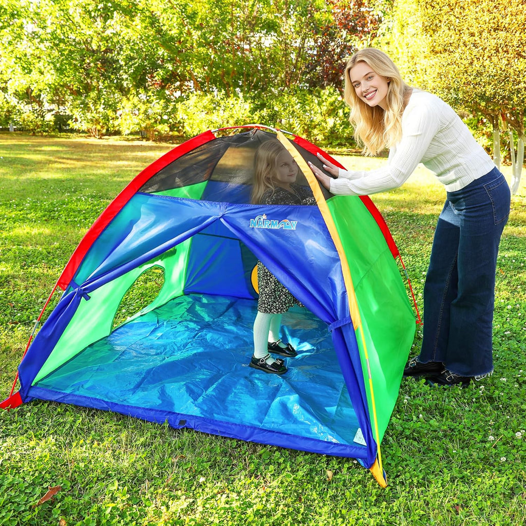 Play Tent Easy Fun Dome Tent for Kids Indoor/Outdoor Fun - 60 x 60 x 44 inch