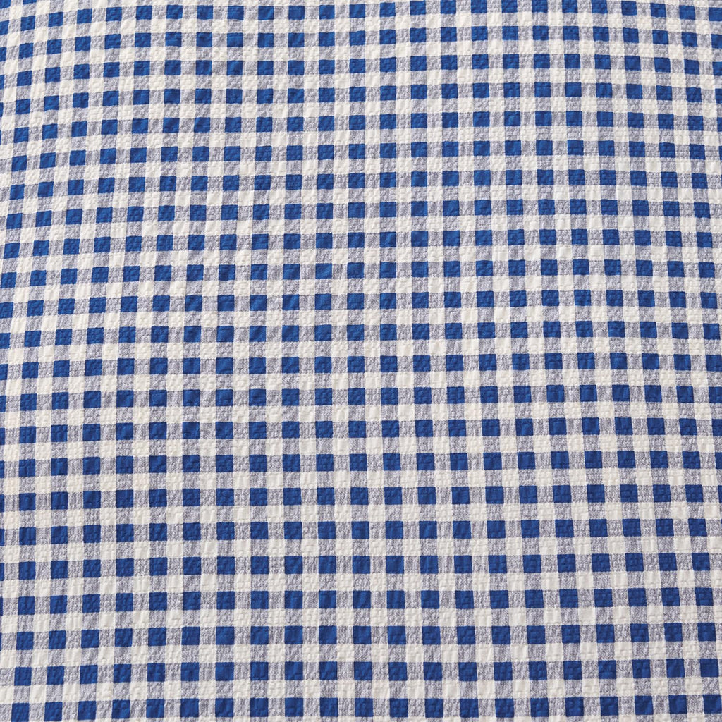 Duvet Cover Set Grid Blue 100% Soft Washed Microfiber Jacquard 3 Pieces Grid Bedding Sets Blue White Duvet