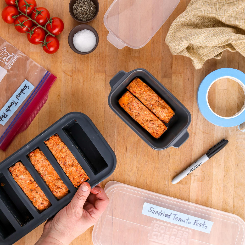 5"x3" Ceramic Baking Dishes with Lids, Charcoal, 4-Pack