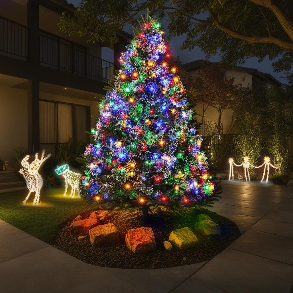Christmas Lights 500 LED 174FT, UL Certified Color Changing Christmas Tree Lights with Remote, 11 Modes, Timer