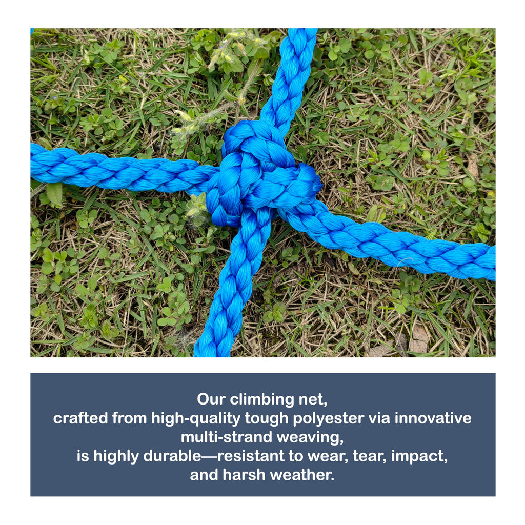 Upgraded Kids' Polyester Climbing Net, 8 Sizes, Heavy-Duty & Exquisite, Ideal for Indoor/Outdoor Playscapes