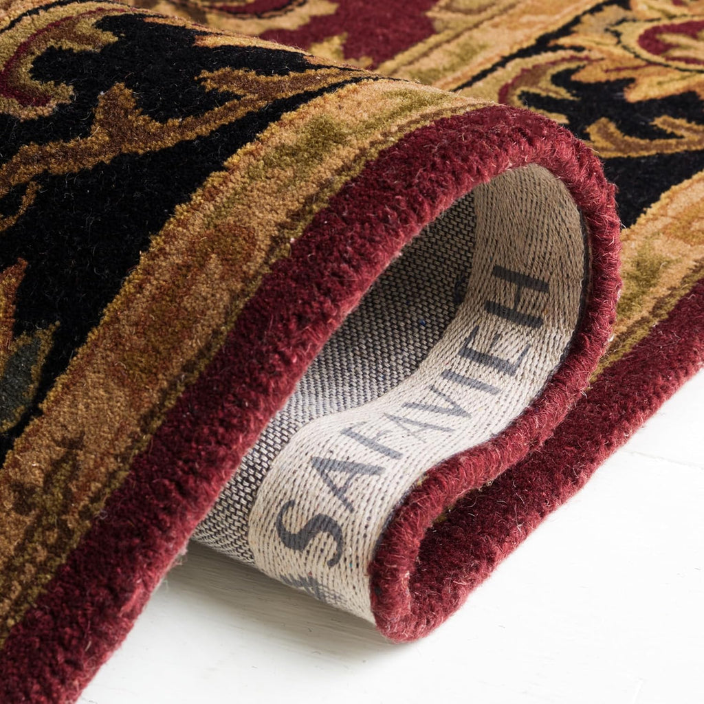 Heritage X-Large Area Rug - 12' x 15', Red & Black, Handmade Traditional Oriental Wool
