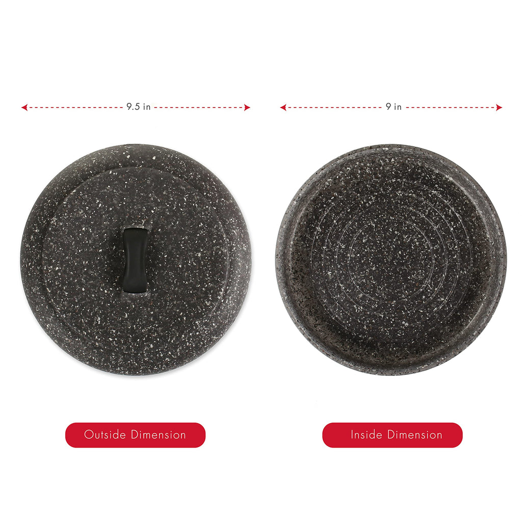 Tortilla Warmer XL 9.5 Inches, Microwavable Tortilla Warmer, Oat Granite Color, Perfect for Warming Tortillas, Bread