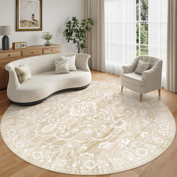 Washable Round Rug 8ft