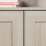Miscellaneous Storage Bookcase with Doors, Adjustable Shelves, 5 Shelf Bookcase - Chalked Chestnut Finish