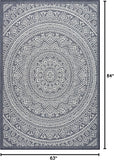Outdoor Indoor Area Rug, Weather Resistant, Easy to Clean, Stain Resistant Floor Mat for Dining Room
