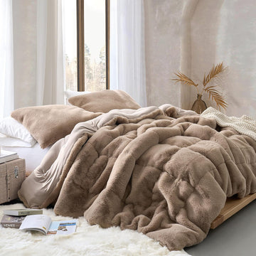Chunky Bunny Yoga - Coma Inducer King Oversized Comforter - Cobblestone | Experience Coma Worthy Sleep with Plush