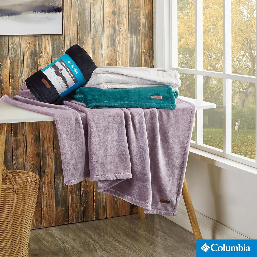 50" x 60" Super Plush Lightweight Throw Blanket - Outdoor Essentials for Camping, Picnics, and Adventures, Soft and