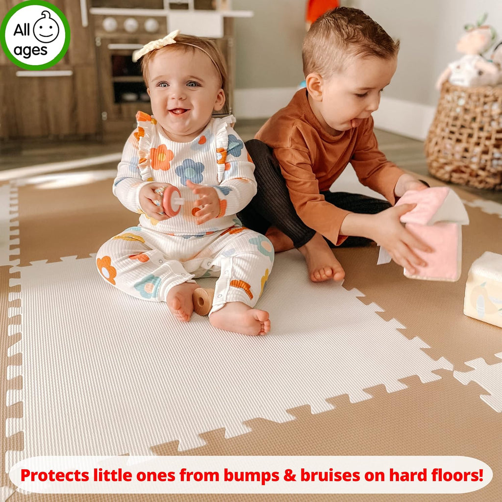 Extra Large Baby Play Mat Tiles Thick Foam Non-Toxic Floor Puzzle Mat Interlocking Activity Playmat for Infants