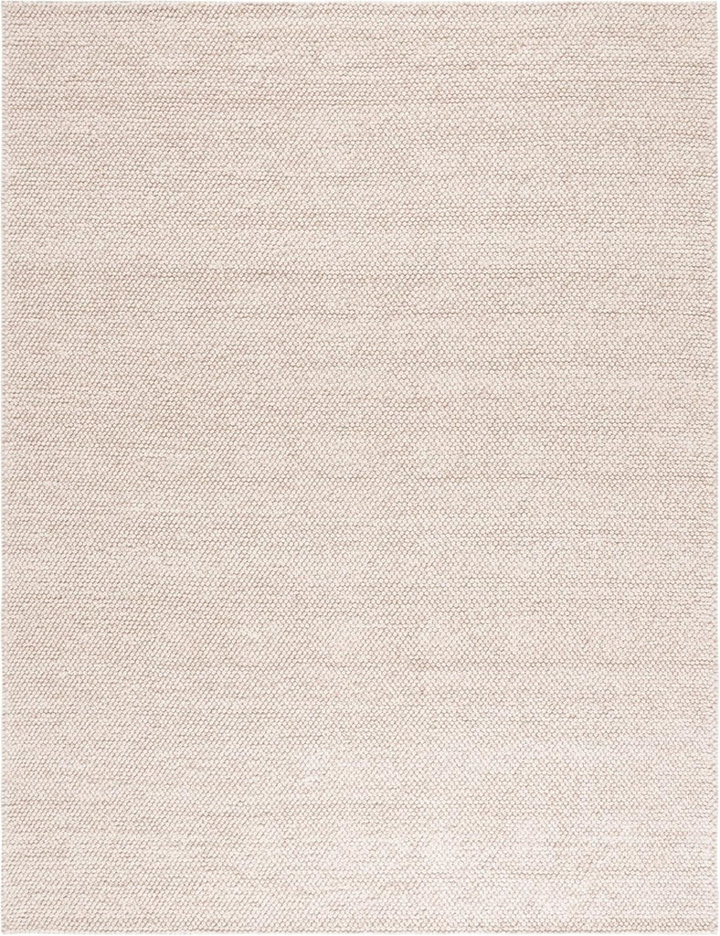 Area Rug 8x10 - Natura - Large - Beige & Ivory, Handmade Wool Blend, Textured Design