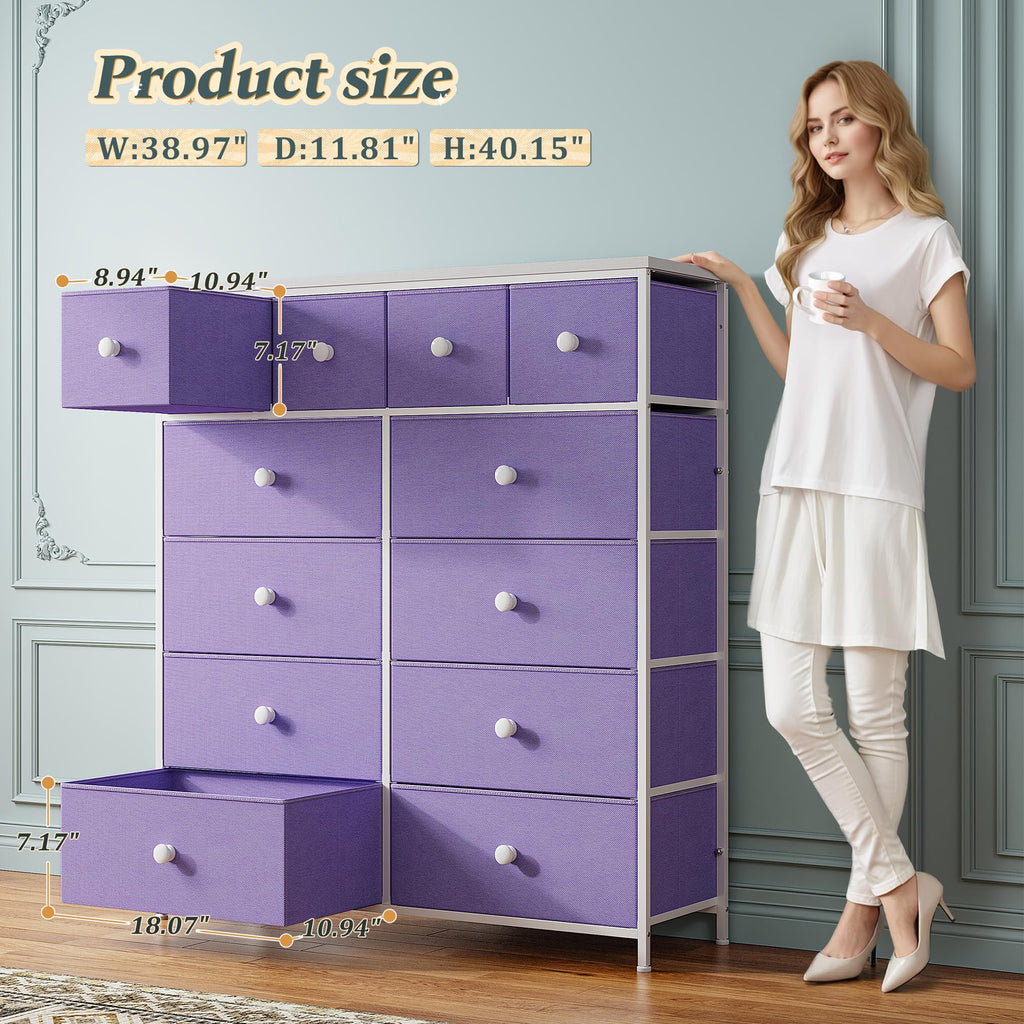 12 Drawer, Tall Vertical Storage Cabinet