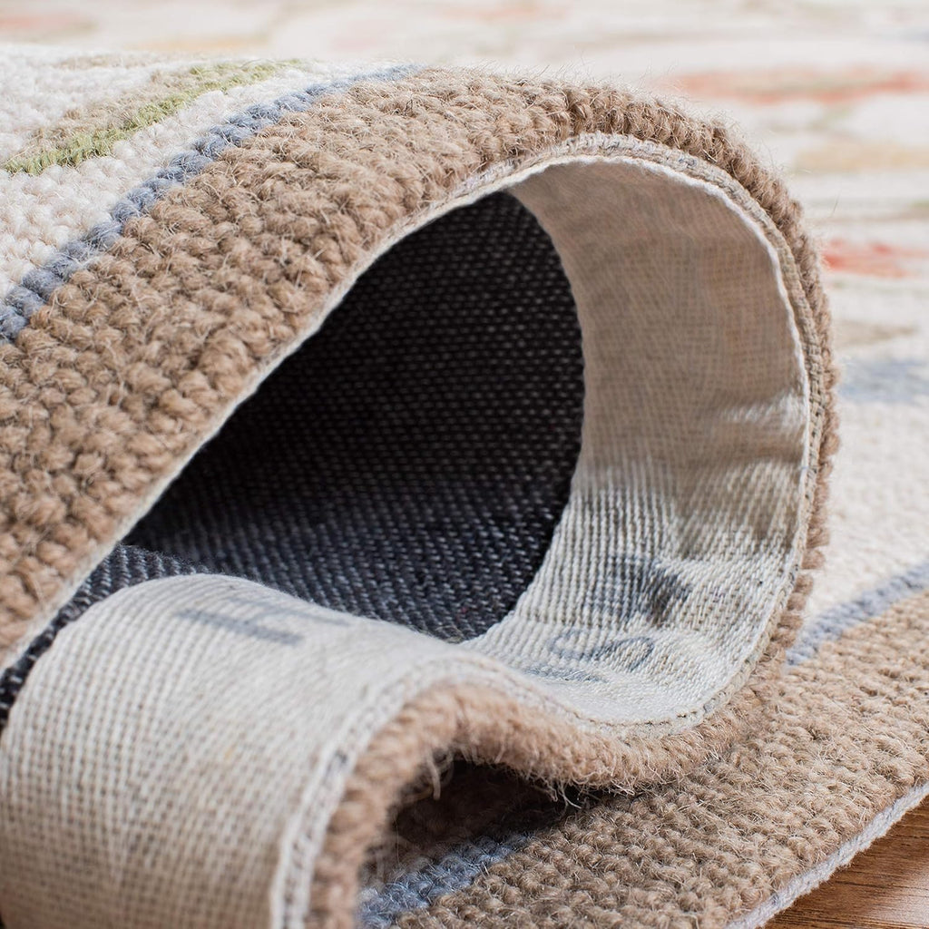 Chelsea Area Rug - 9' x 12', Ivory, Hand-Hooked French Country Wool
