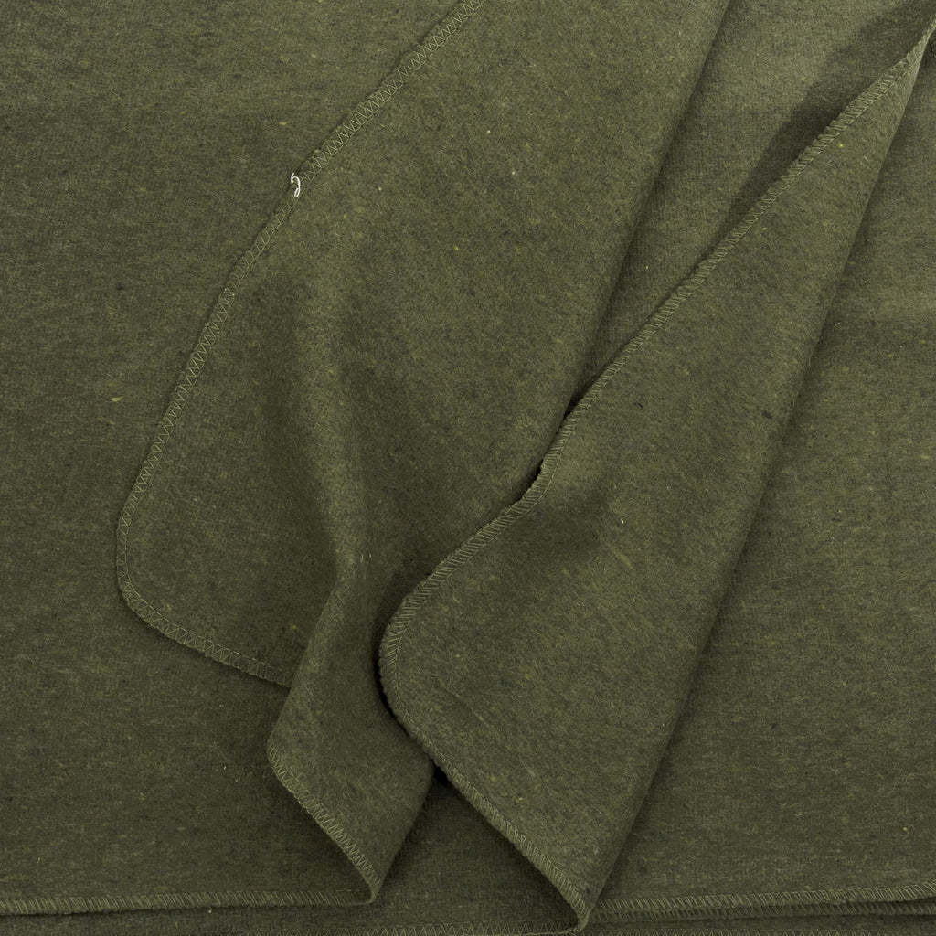 Wool Outdoor Blanket, Olive Drab (62" x 80")