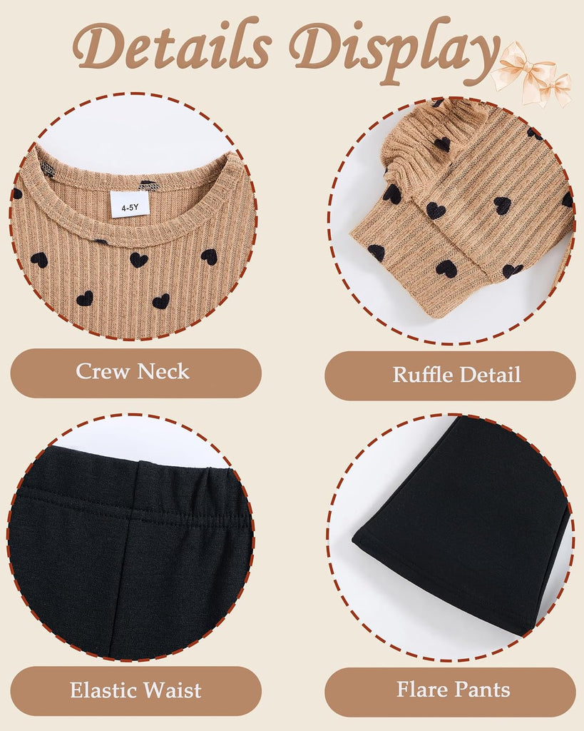 Toddler Girl Clothes Long Sleeve Fall Outfits for Girls