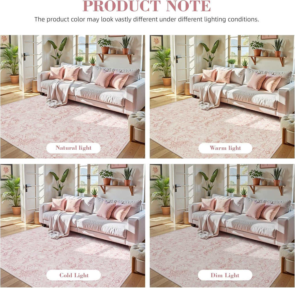 Pink 2x10 Runner Rug