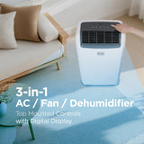Smart Portable Air Conditioner, 12,000 BTU for Rooms up to 550 Sq. Ft.