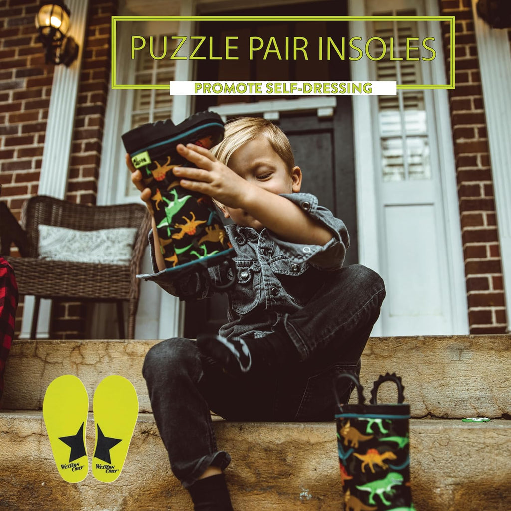 Kids Premium Waterproof Rain Boots for Boys and Girls