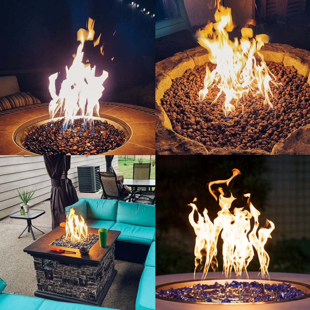 24-Inch Round Stainless Steel Fire Pit Jet Burner Ring