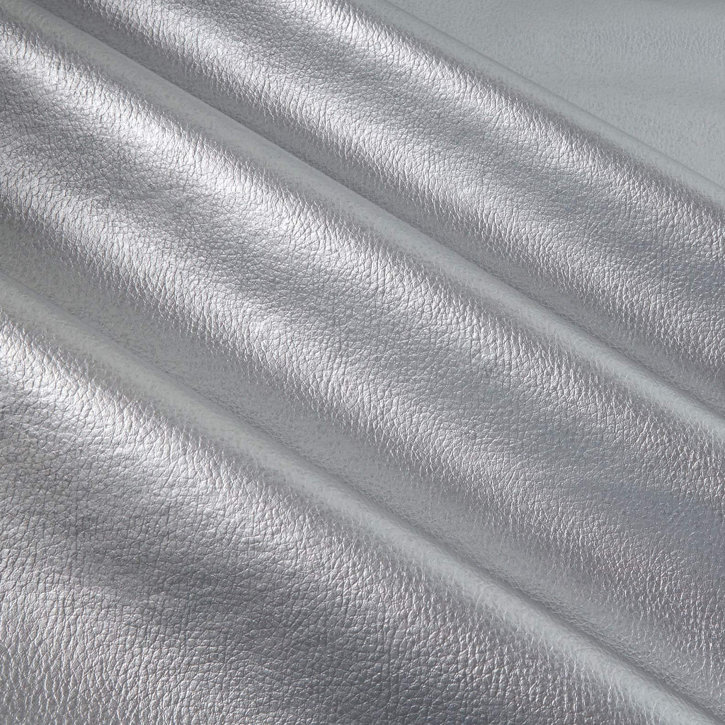 Frisco Vinyl Metallic Silver, Fabric by the Yard