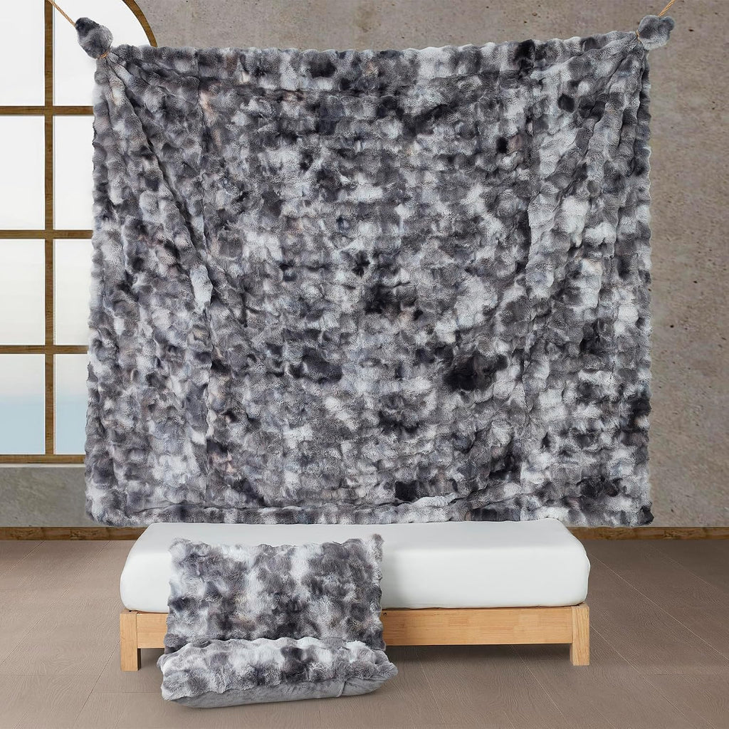 Beary Soft - Coma Inducer Alaskan King Comforter Set - Glacier Black Bear | Experience Coma Worthy Sleep with Cozy