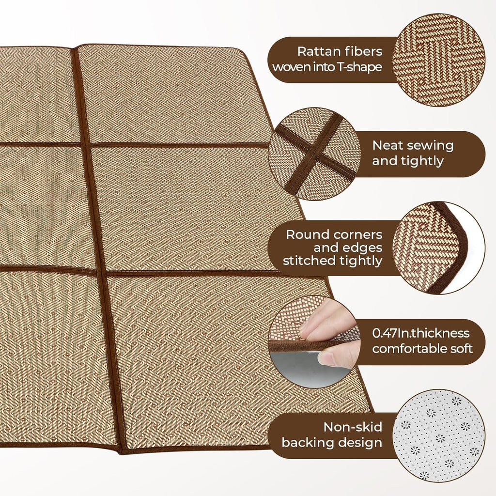 71'' x 71'' Large Japanese Tatami Mat, 0.47'' Thickness