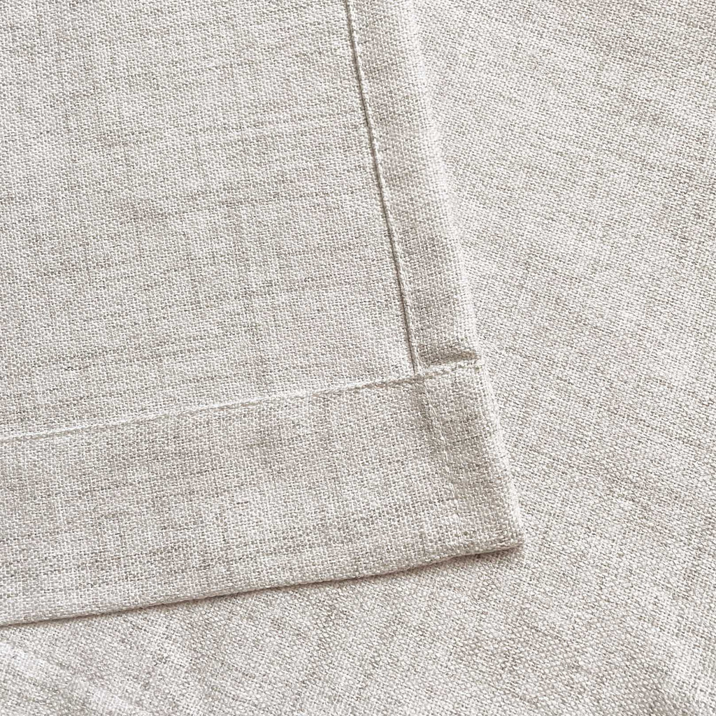 Farmhouse Faux Linen Valance for Windows, 54x15 inch, Natural