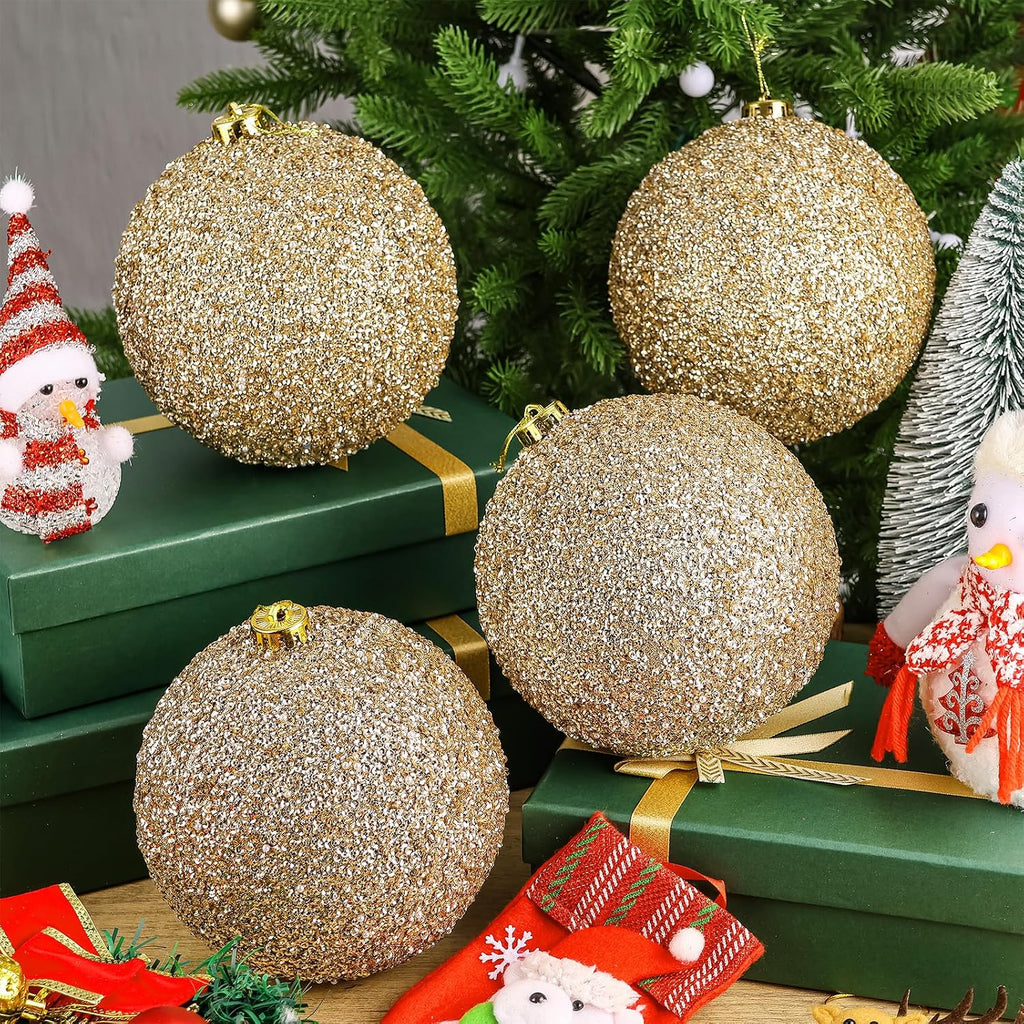 6" Christmas Balls Ornaments Large Christmas Tree Ornaments Decorations Shatterproof Shiny Christmas Hanging Balls