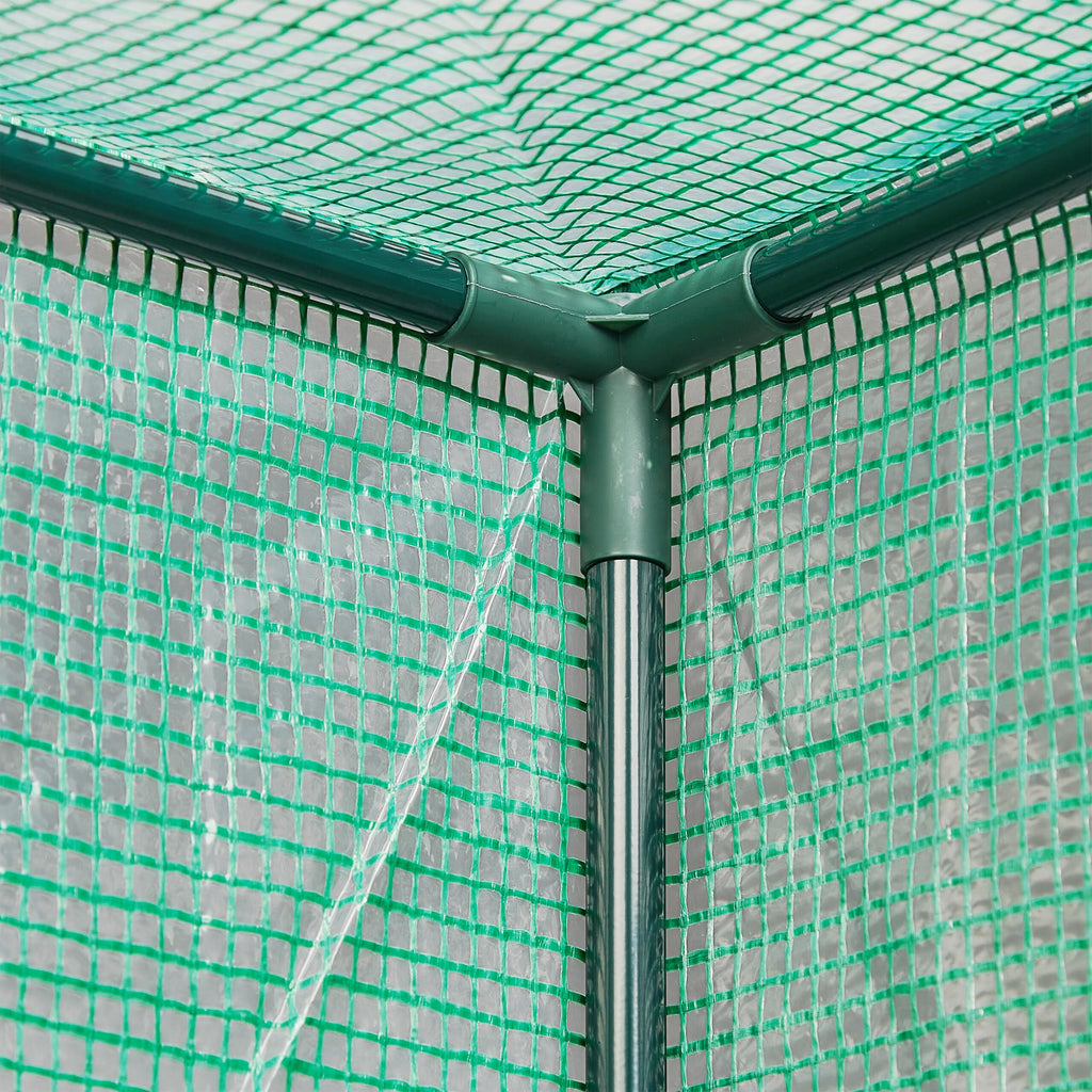 Tomato Greenhouse with Slanted Roof 150 x 100 x 50 cm Tomato House for Tomato Cultivation Growing as Cold Frame