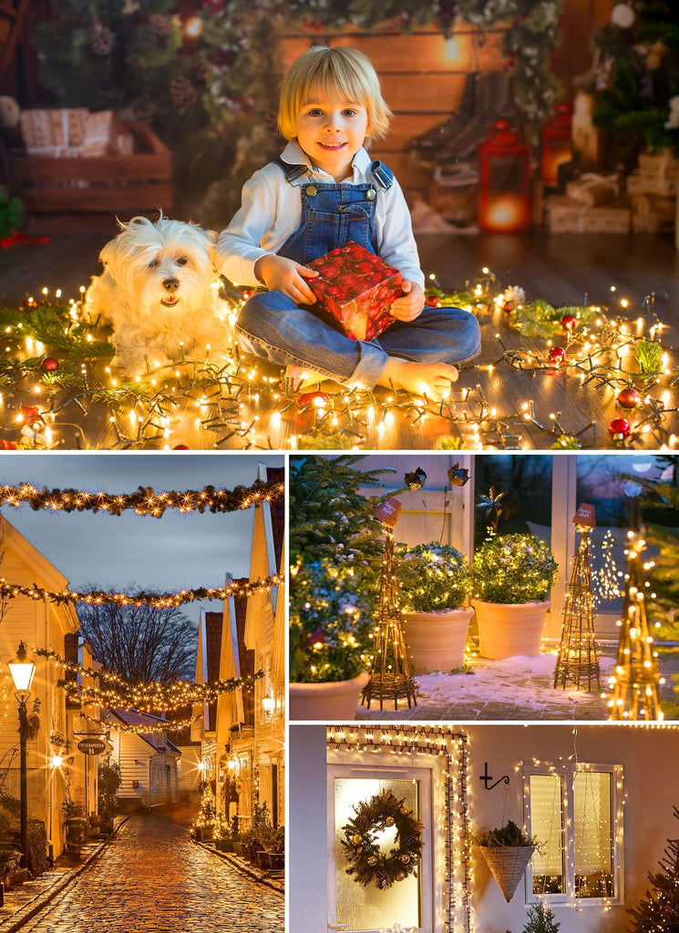 Solar String Lights Outdoor Waterproof, 2 Pack Total 400 LED