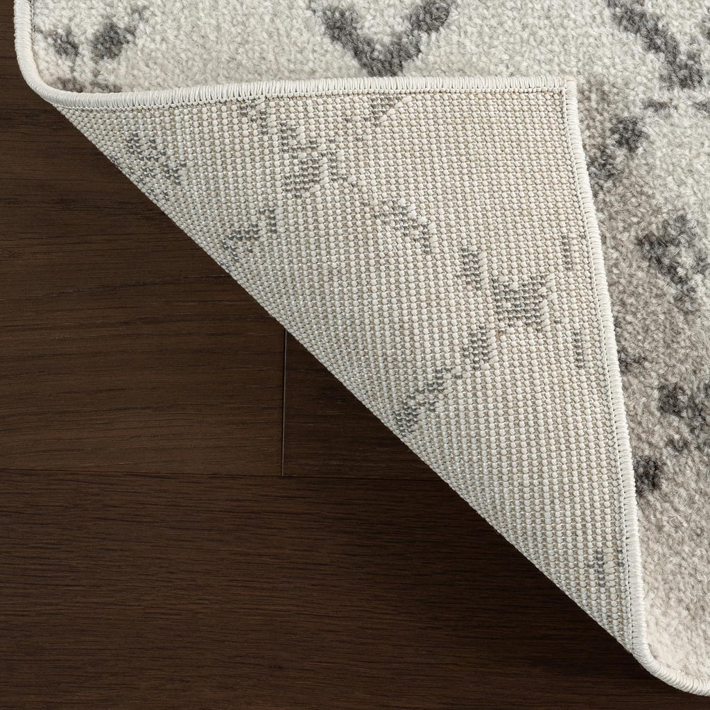 Blythe Grey Trellis Power Loomed Area Rug, 8' x 10'