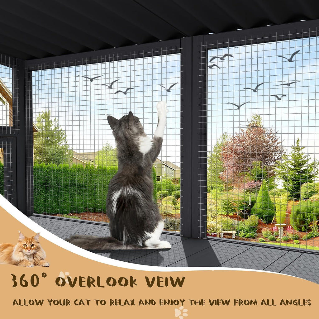 Cat Catio, Cat Window Perch for Indoor Cats, Cats Enclosure Windows