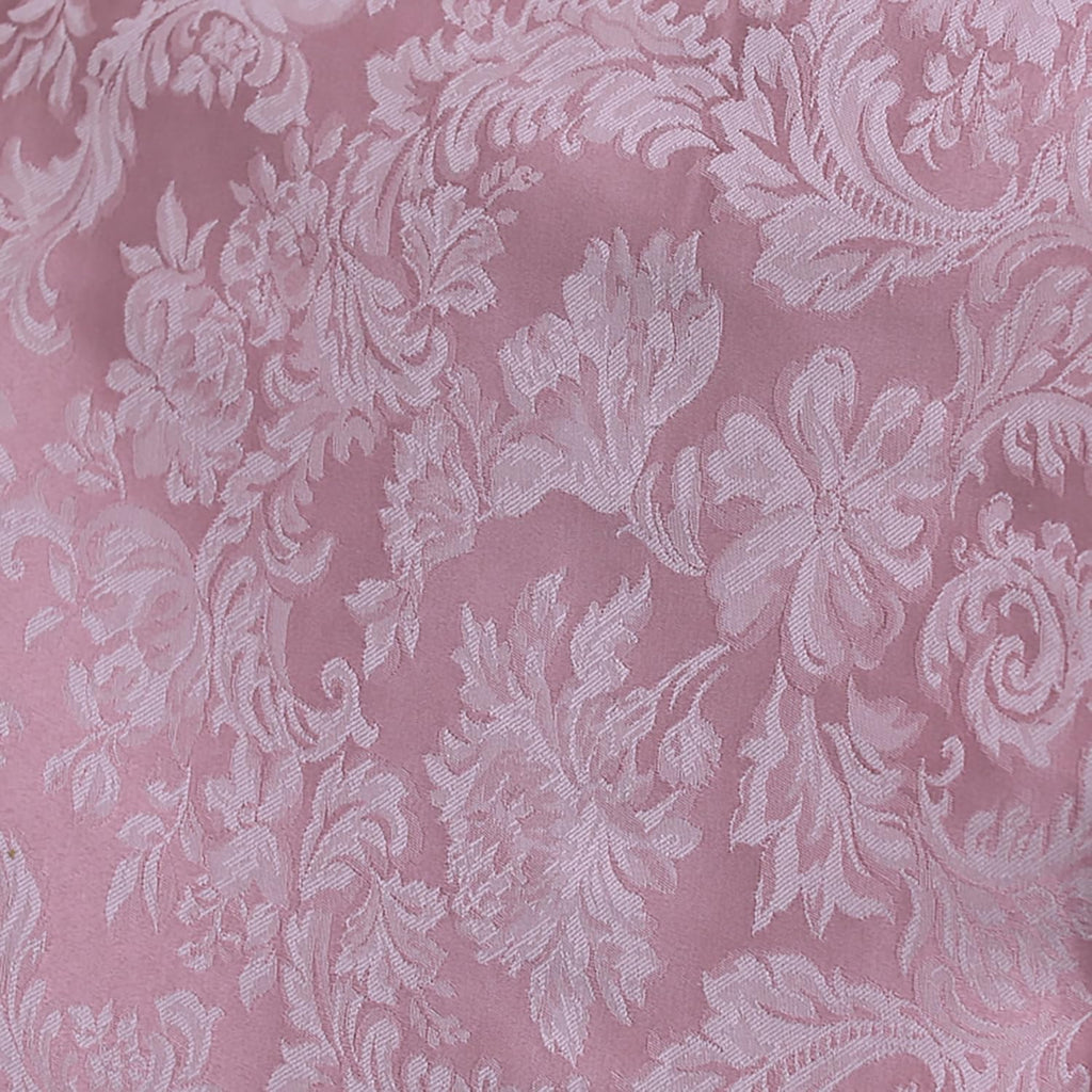 Miranda 54 x 54-Inch Square Damask Tablecloth English Rose Pink