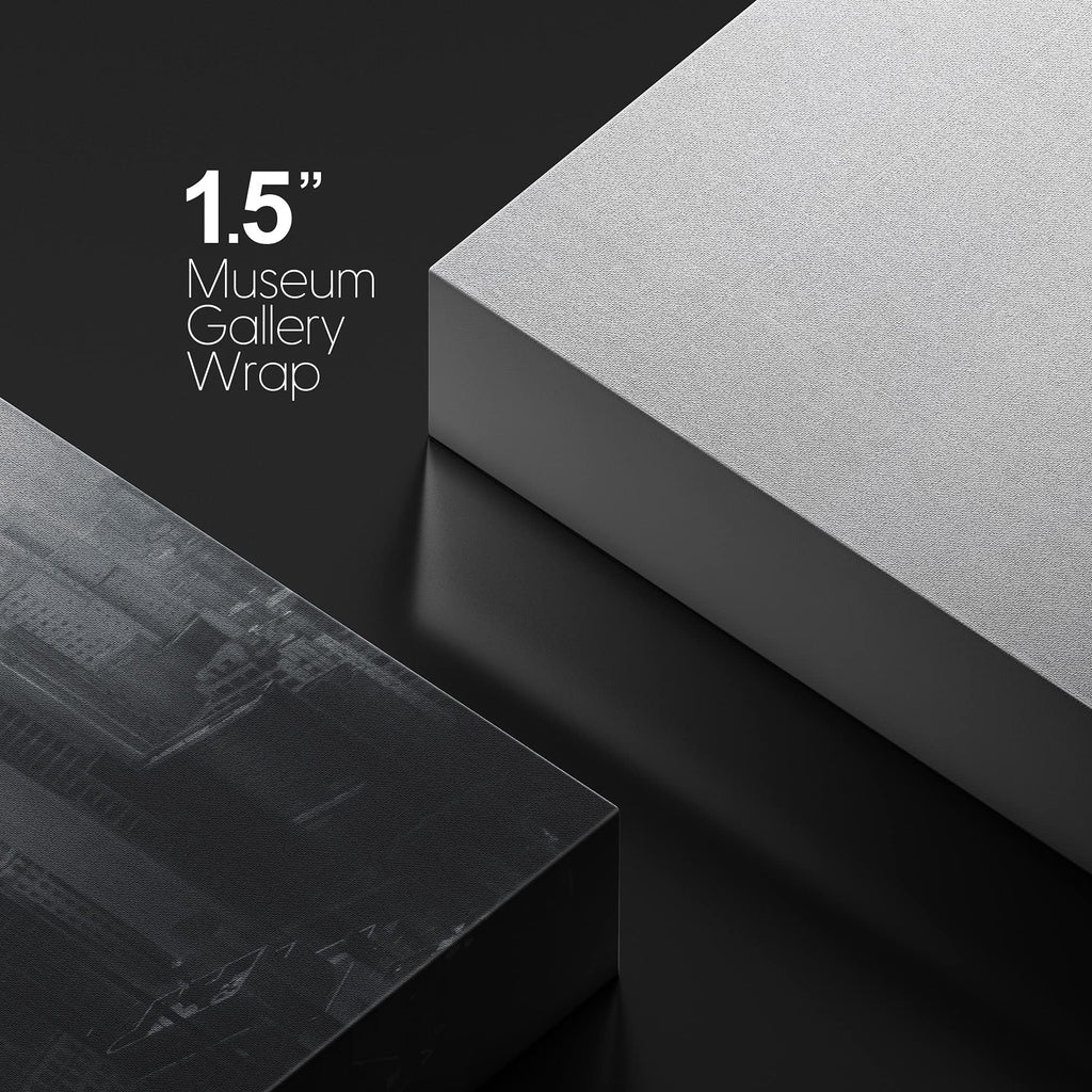 Canvas Print Wall Blur Effect Black & White Cityscape Architecture & Maps Cities Photography Realism Chic Scenic