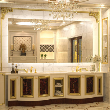 72 x 36 Inch LED Bathroom Mirror Backlit,AntiFog,Dimmable,CRI90+,Makeup,Vanity Mirror with Light,Lighted Mirror,Wall