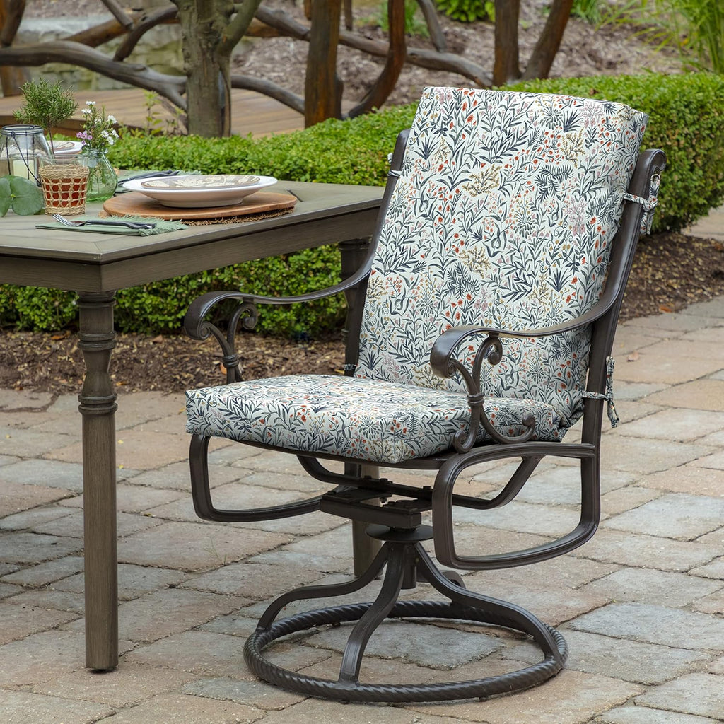 4-Pack Outdoor Patio Dining Chair Cushion, 20 x 44, Rain-Proof Seat Pad, Fade-Resistant Outdoor Cushion Pistachio
