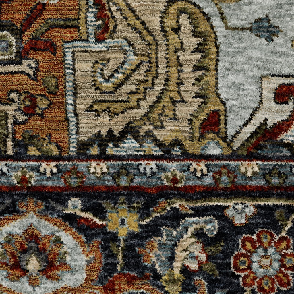 Aberdonian Area Rug 1144R Traditional Red Medallion Oriental Rectangle