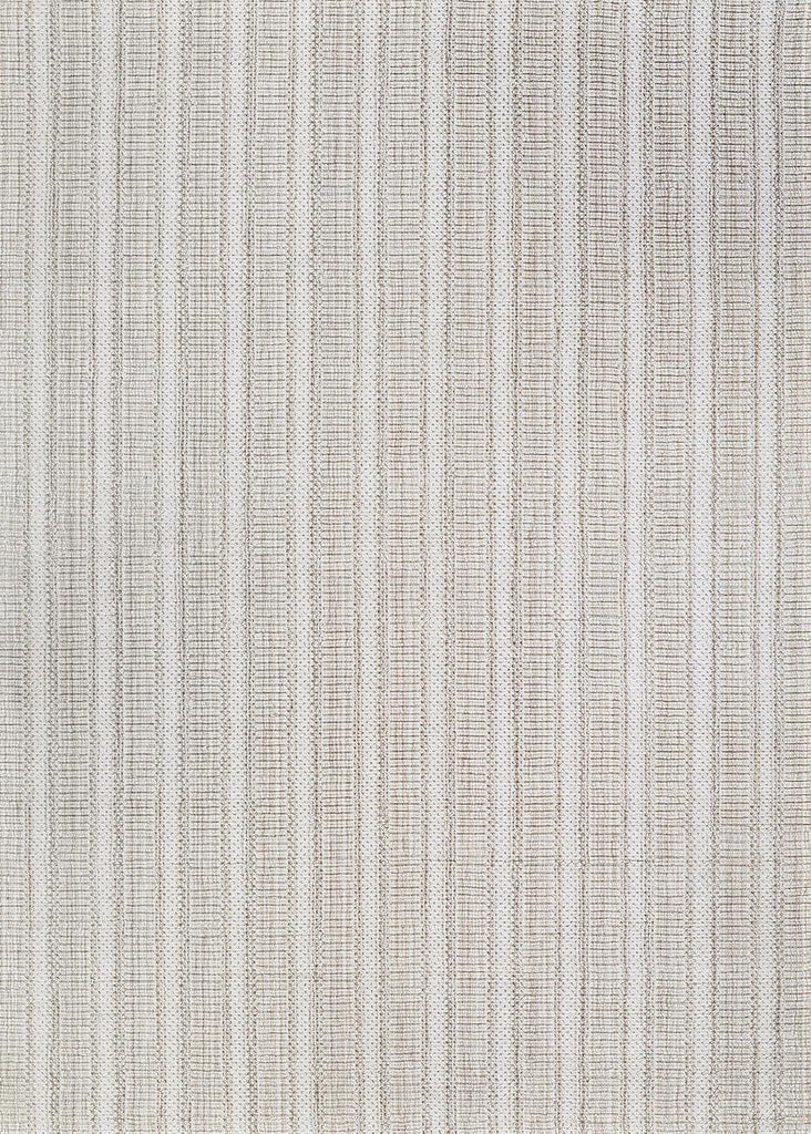 Aspen Textured Stripes Handmade Wool Area Rug, Light Beige