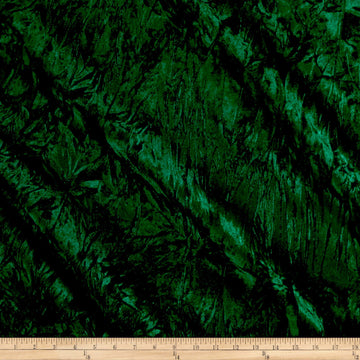 Alpine Crushed Velvet Emerald, Fabric by the Yard