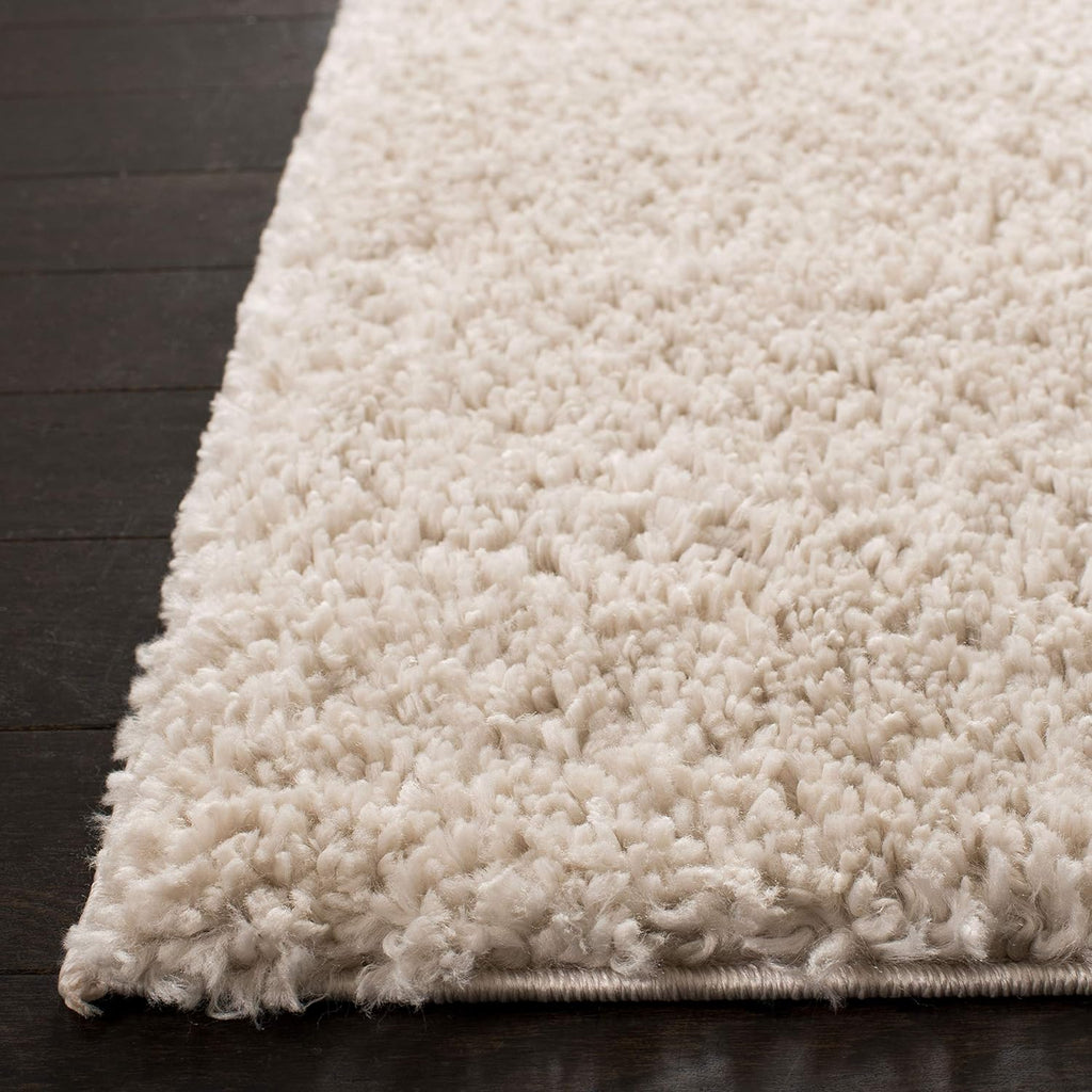 August Shag X-Large Area Rug - 12' x 15', Beige, Solid Design, Non-Shedding & Easy Care, 1.2-inch Thick
