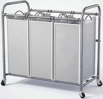 Laundry Sorter Hamper 3 Section, Divided Laundry Basket Organizer