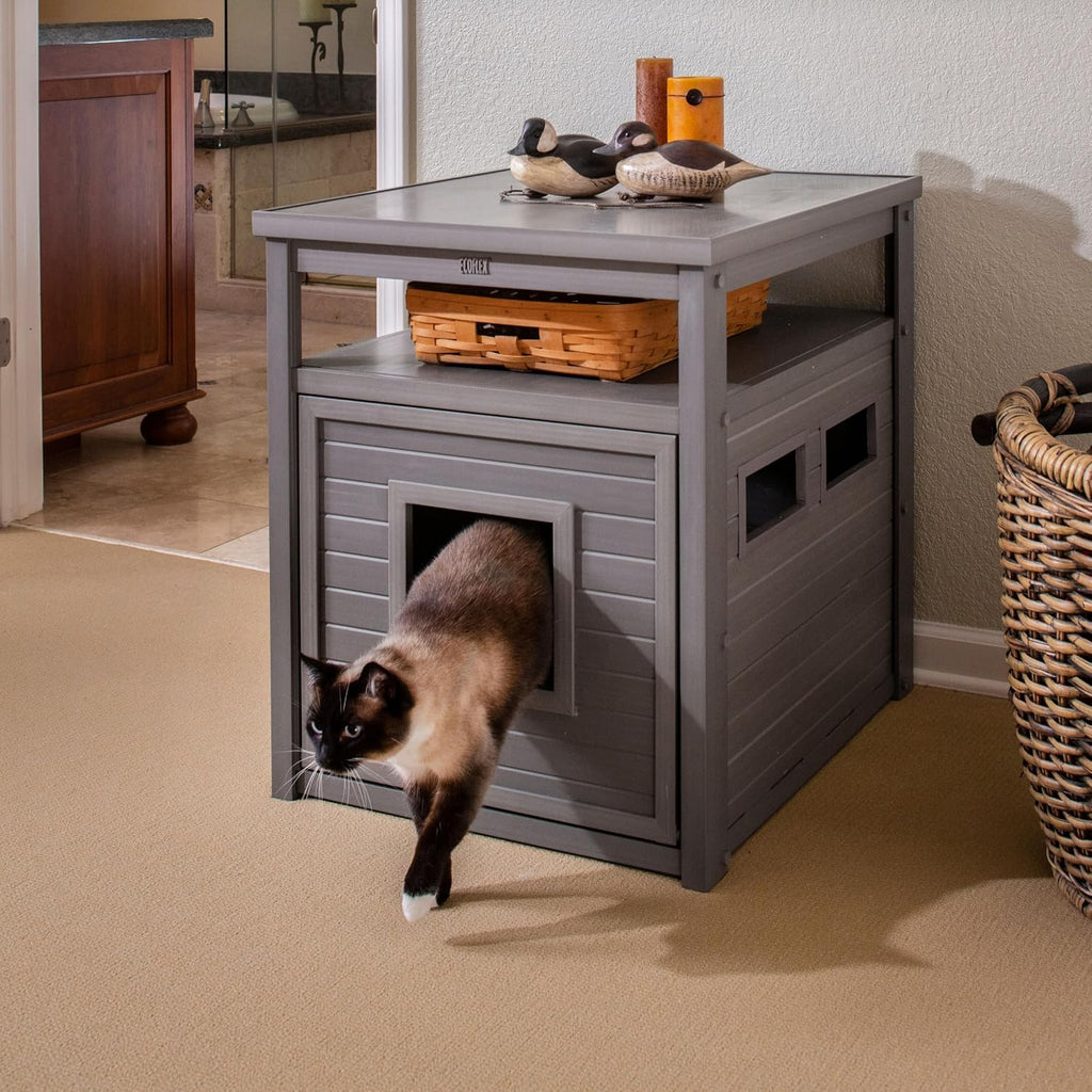 Litter Box Enclosure, Jumbo, Grey