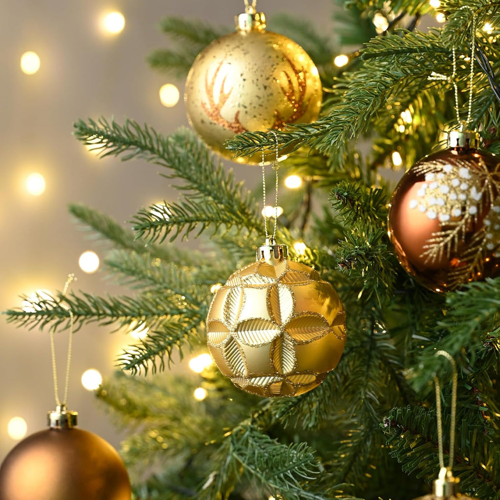 16ct Christmas Tree Decorations Ball Ornaments 3.15 Inches