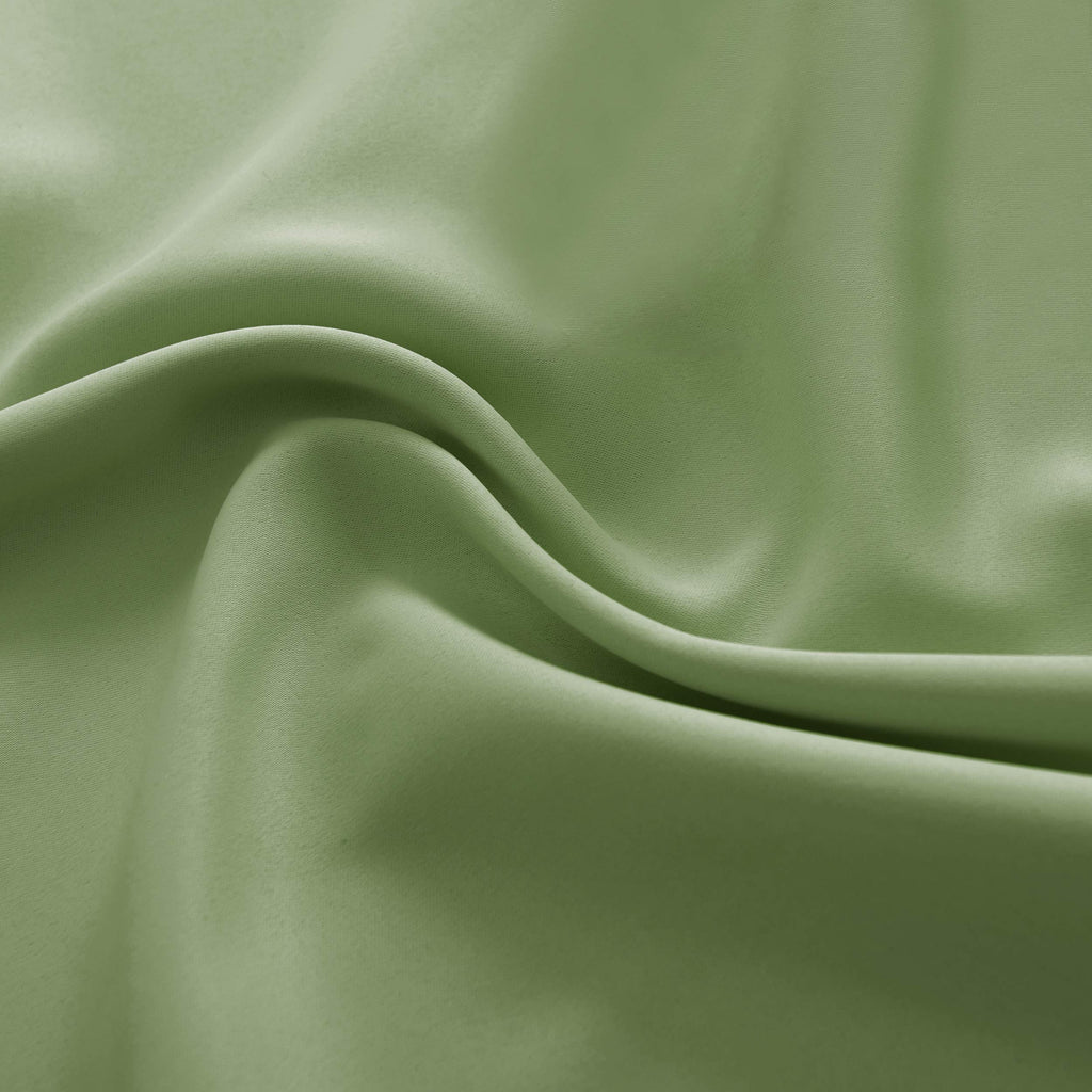 Sage Green Window Valances -Blackout Valances for Window with Rod Pocket (42 by 18 Inch, 2 Panels)