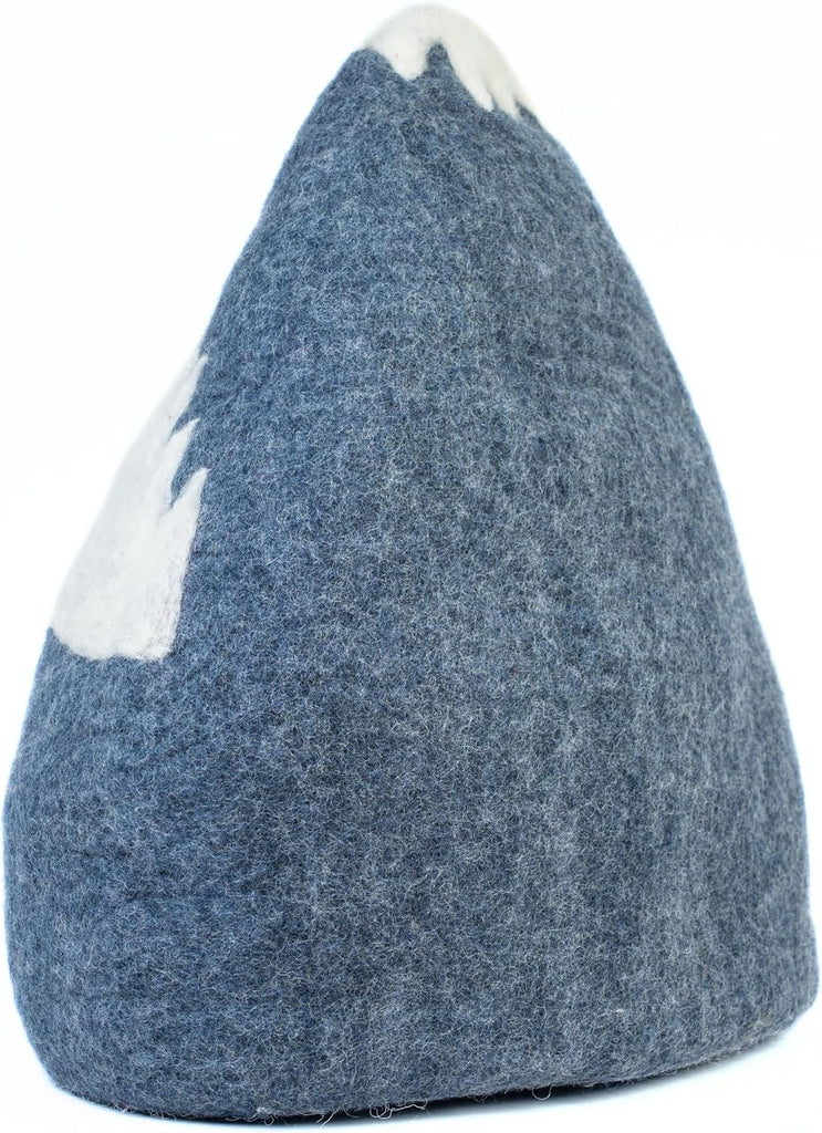 Snowy Mountain Wool Cat Cave Bed for Indoor Cats