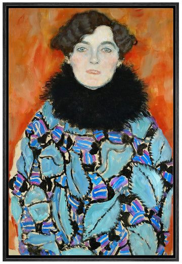 Framed Canvas Print Wall Art Portrait of Johanna Staude Gustav Klimt Classic Illustrations Fine Art Decorative