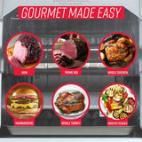 Digital Rotisserie Oven, Platinum Digital Design, Large Capacity (12lbs) Countertop Oven, Multi-Purpose Basket for