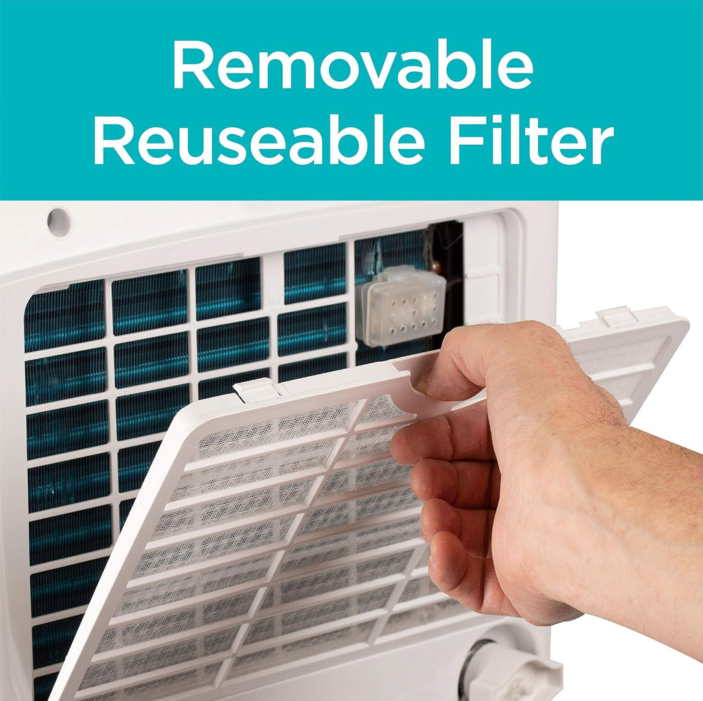 30-Pint Dehumidifier | Portable Dehumidifiers for Home | Energy Star Safe | Quiet Dehum | In Room Dehumidifying